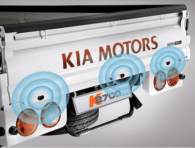 kia k2700 reverse parking sensors feature