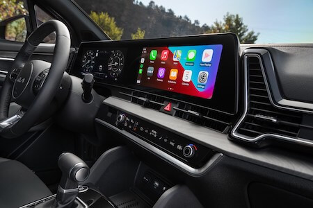 kia sportage apple carplay and android auto feature