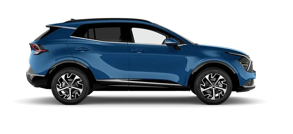 kia sportage pacific blue exterior colour