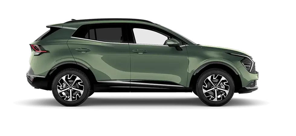 kia sportage experience green exterior colour