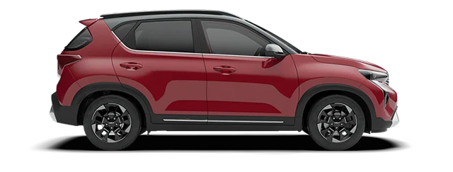 kia sonet red two tone